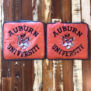 Vintage Auburn University stadium seat cushions